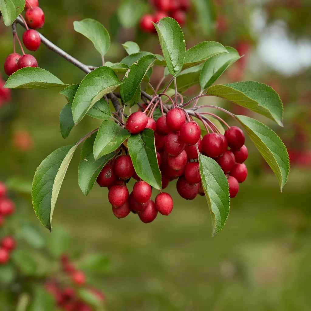 Side-by-side comparison of popular Zone 5 crabapple tree varieties in bloom