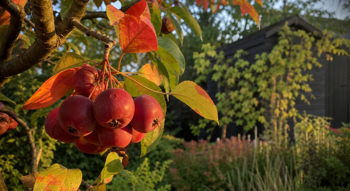 Product photography of Crabapple Trees for Zone 5: Best Trees, Growing Tips & Care Guide, professional studio lighting, clean white background, 16:9 aspect ratio, centered composition with space above...