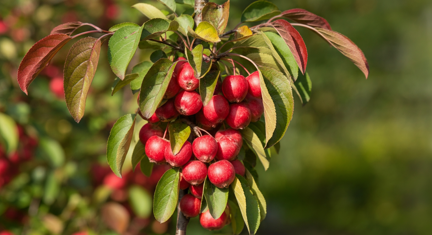 Product photography of Crabapple Trees for Zone 5: Best Trees, Growing Tips & Care Guide, professional studio lighting, clean white background, 16:9 aspect ratio, centered composition with space above...